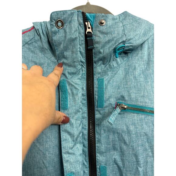 Roxy Women Teal Snow Jacket - Picture 5 of 12